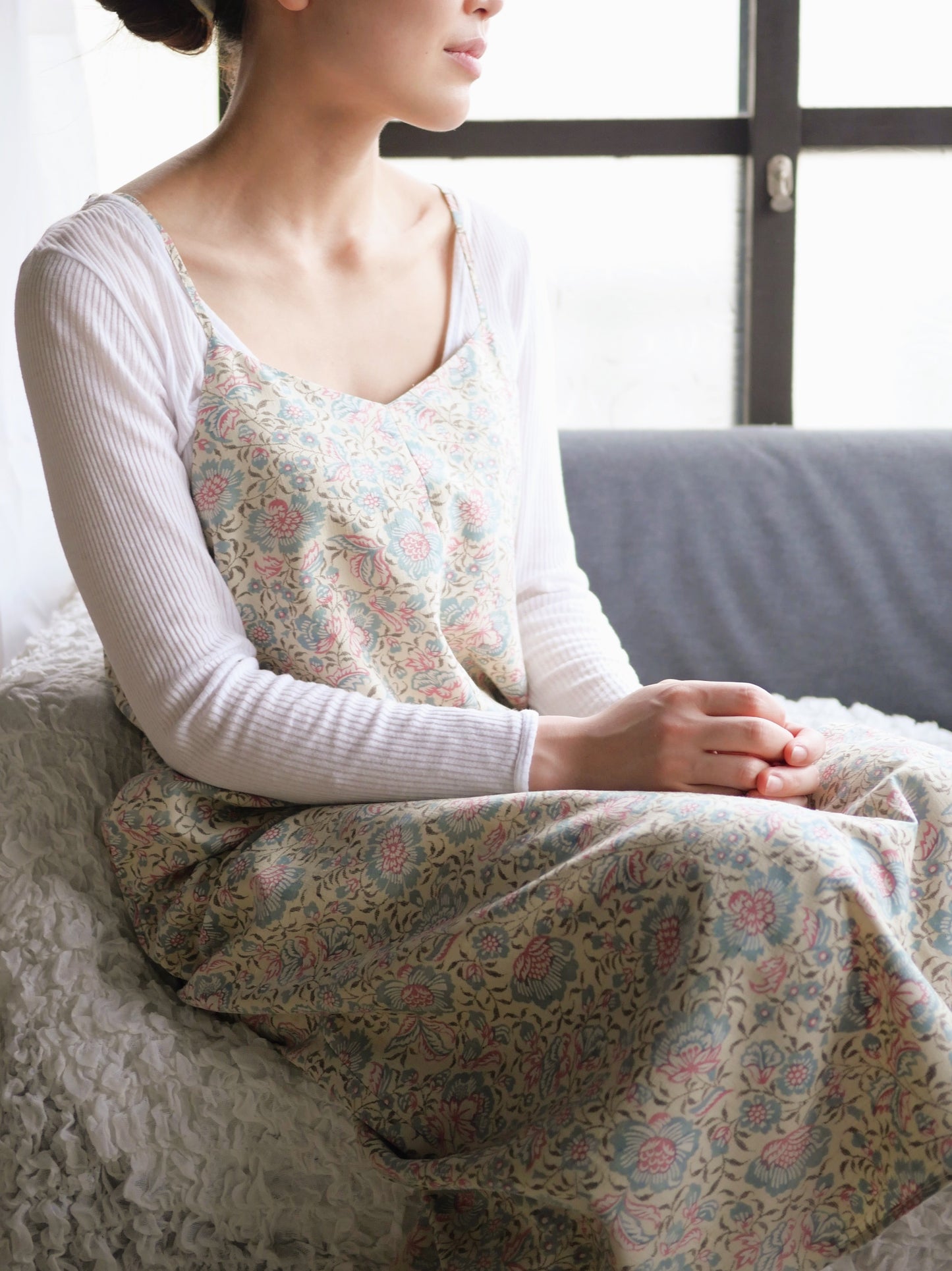 KIMONO camisole dress キモノキャミソールドレス TUOP3M005 小紋