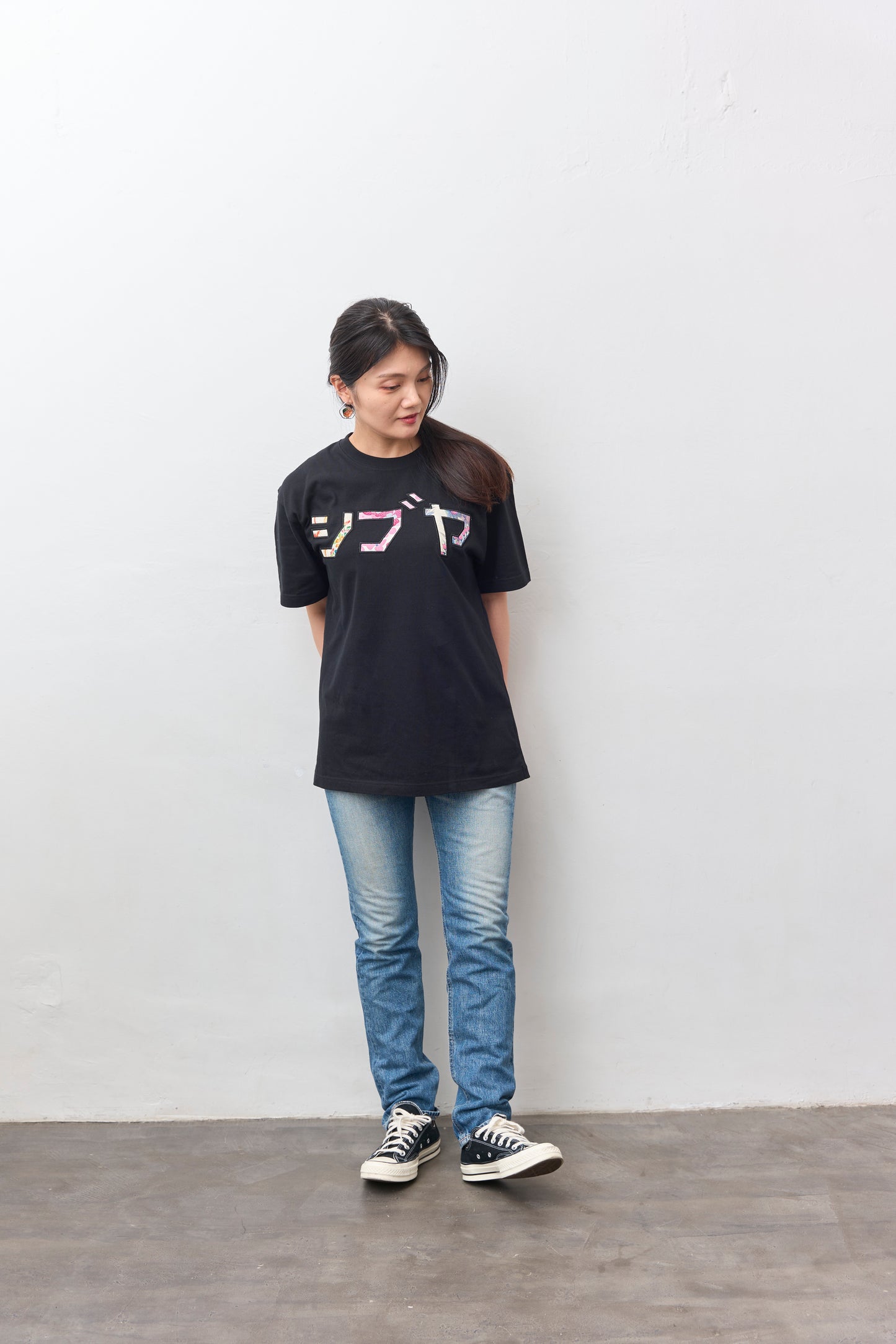 匁momme KIMONO Word T-shirt 【mom-me】 サイズL 24Sep-2