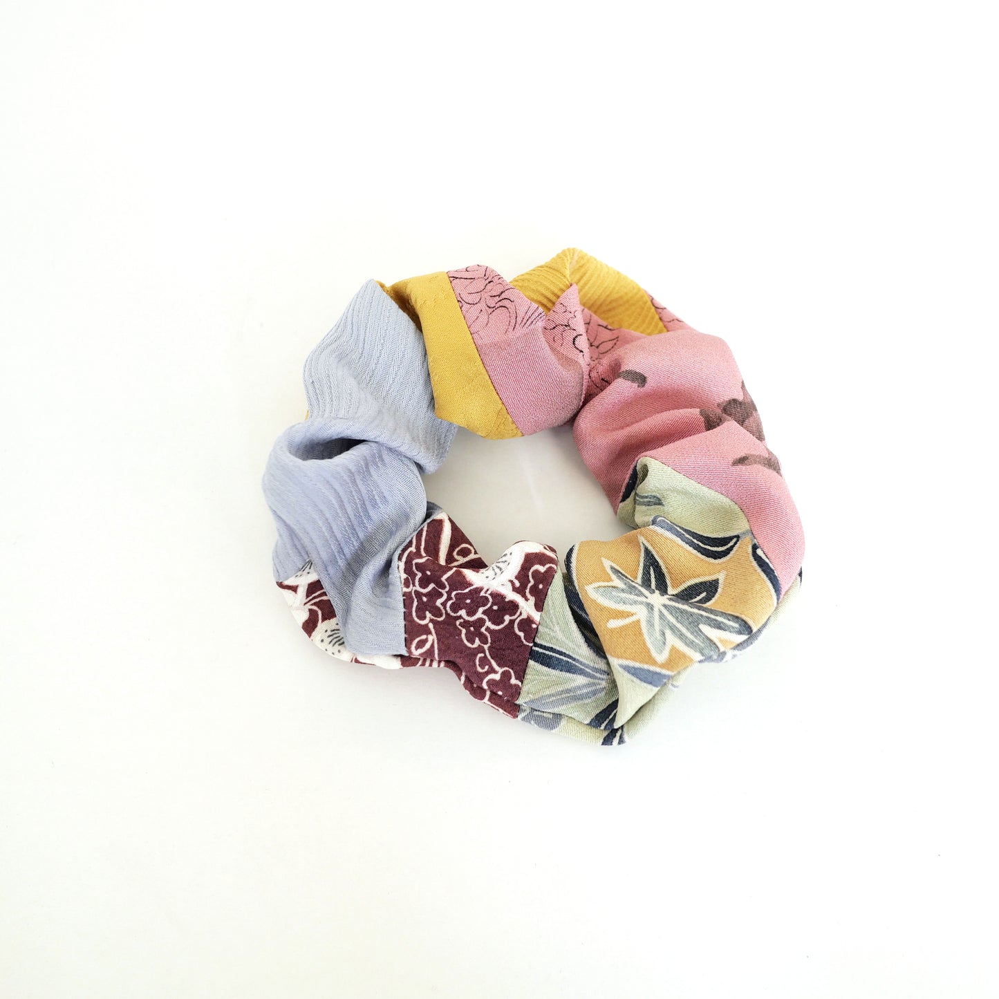 KIMONO Patchwork chouchou MULTI キモノパッチワークシュシュ/マルチカラー