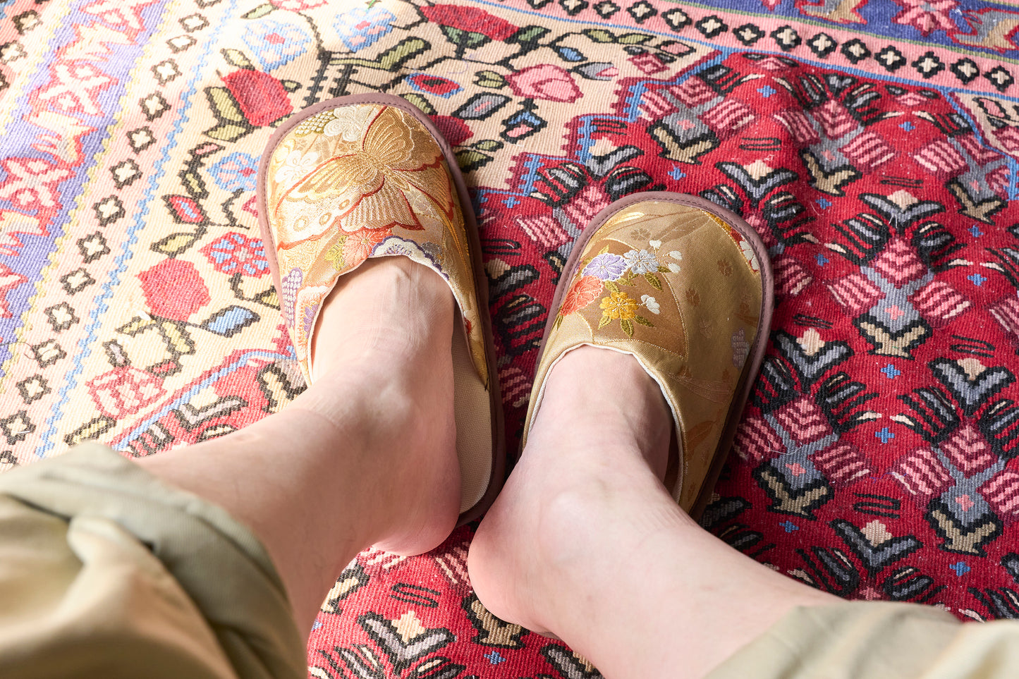 ※母の日プレゼント対象商品※ KIMONO slippers キモノスリッパ MOSL1010