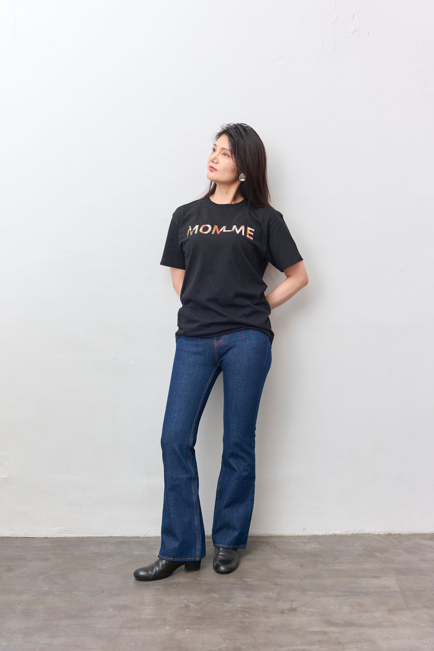 匁momme KIMONO Word T-shirt 【mom-me】 サイズM 24Sep-8