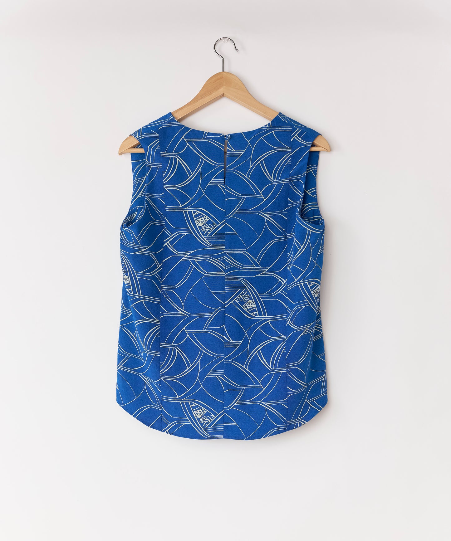 KIMONO tank top TUTT02E010-BLU