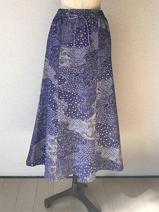 KIMONO mermaid skirt マーメイドスカート/小紋　TUSK1L008