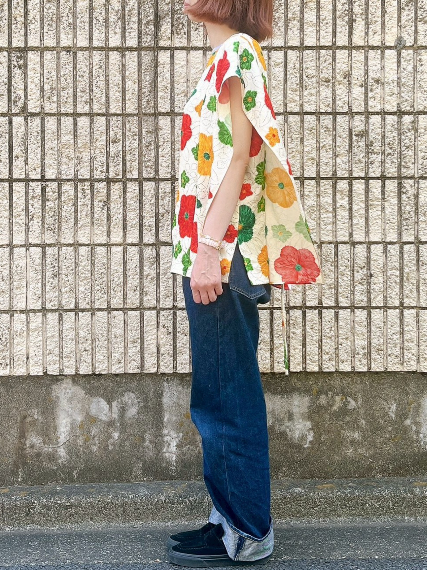 TUTT3E6010 キモノスクエアトップス　Kimono square tops