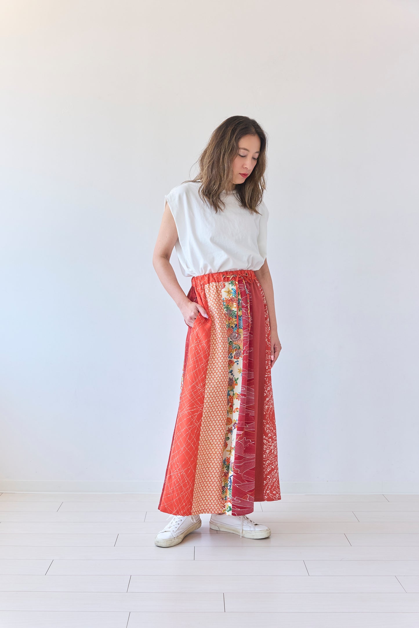 TUSK3k002　Kimono multi skirt 　キモノマルチスカート