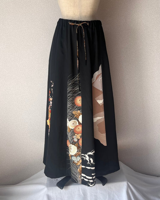 Tomesode multi skirt 黒留袖マルチスカート　TUSK3b002