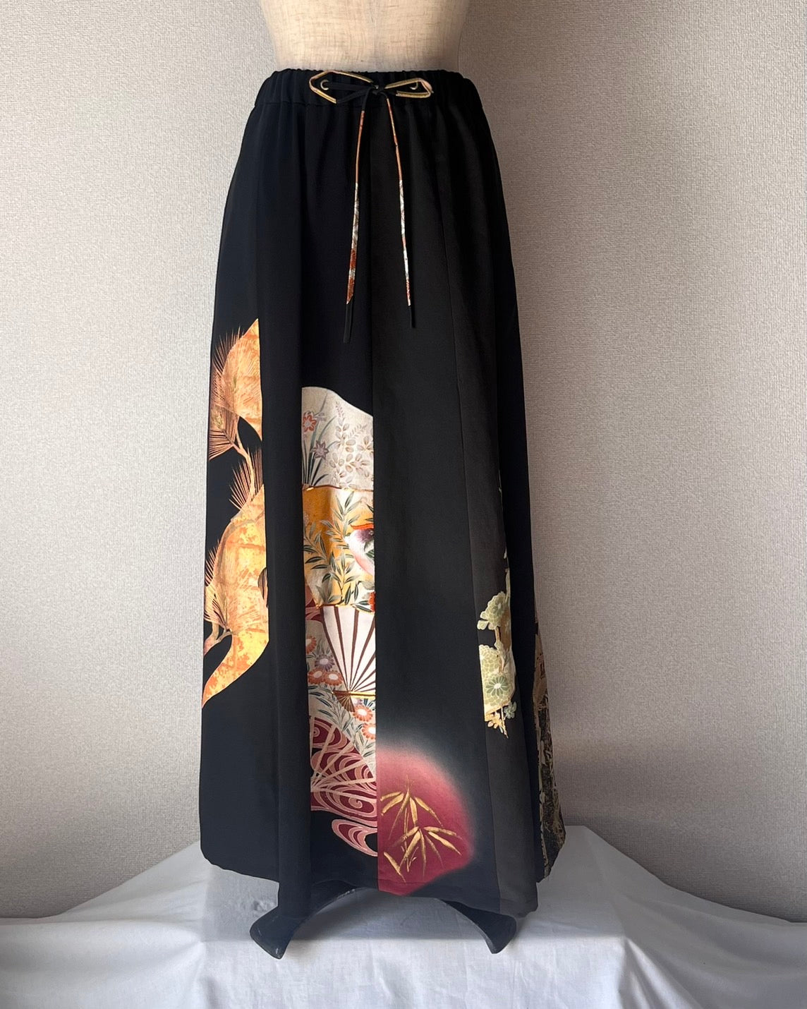 Tomesode multi skirt 黒留袖マルチスカート　TUSK3b003