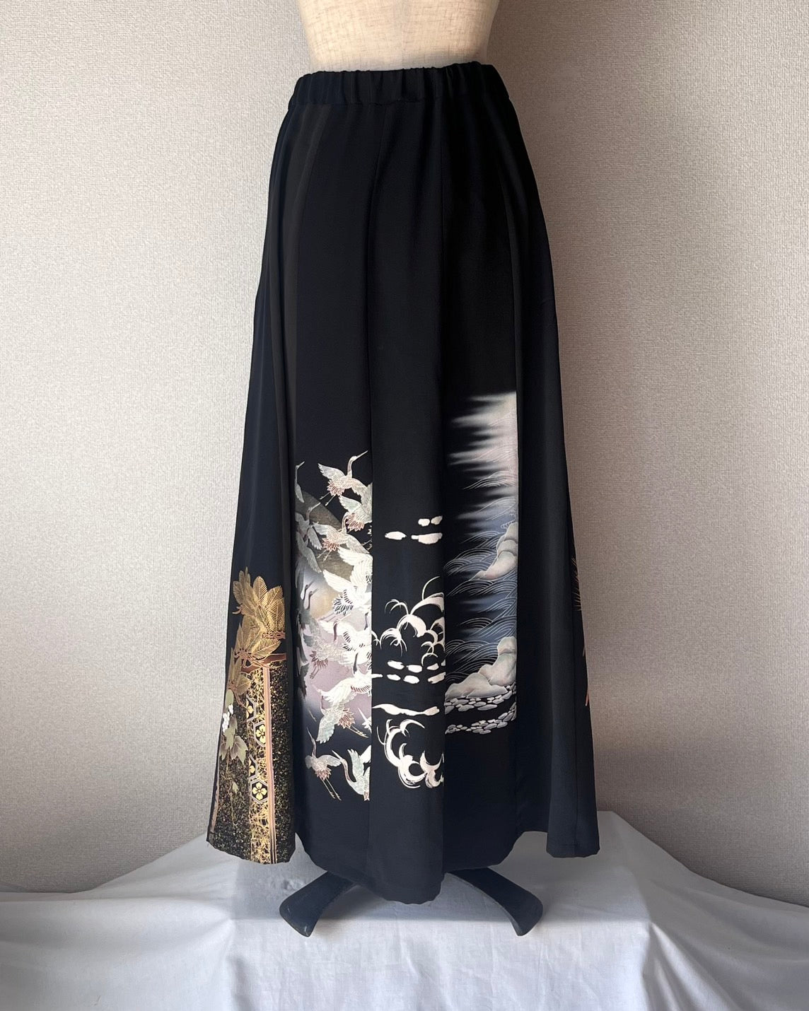 Tomesode multi skirt 黒留袖マルチスカート　TUSK3b003