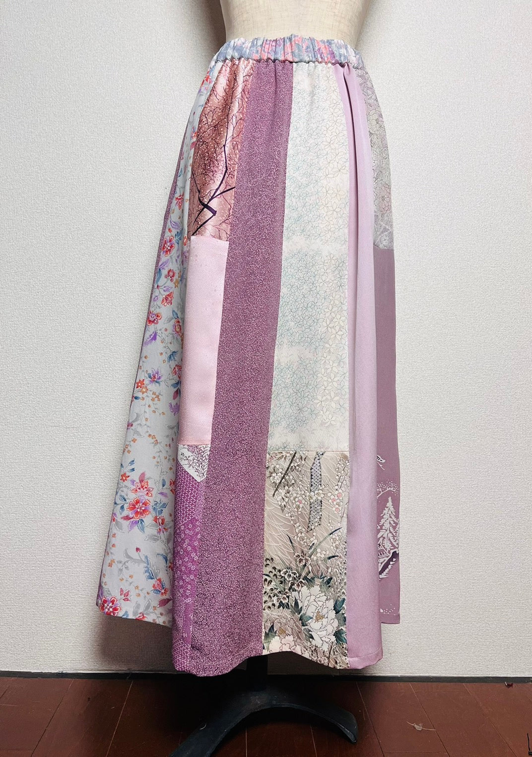 TUSK3k001　Kimono multi skirt 　キモノマルチスカート