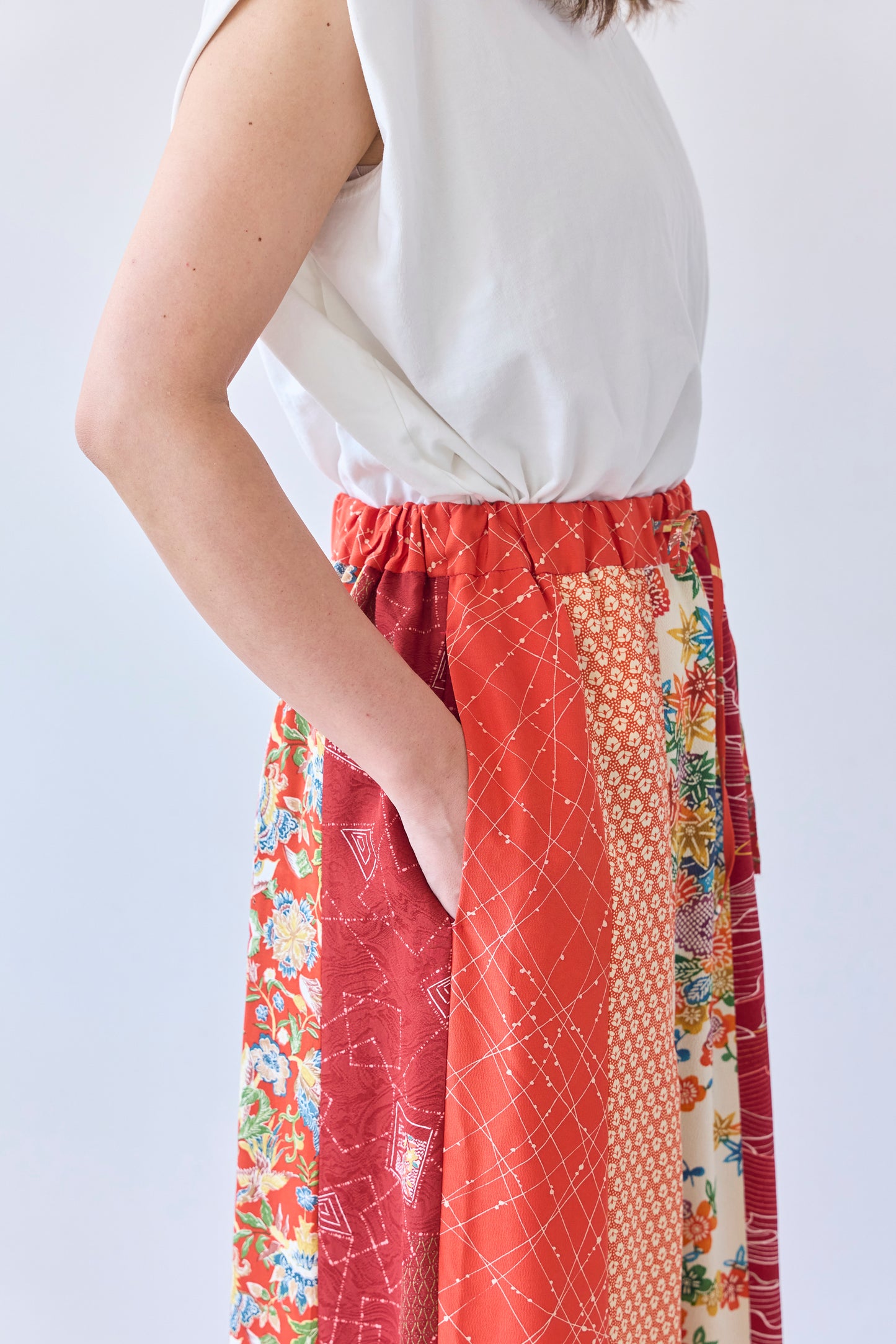 TUSK3k002　Kimono multi skirt 　キモノマルチスカート