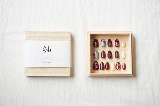 Nail tip- Shibori-tsumugi-